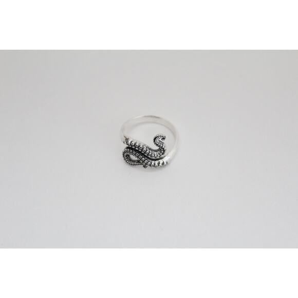 Sterling Silver Octopus Tentacle Adjustable Ring - Picture 7 of 7